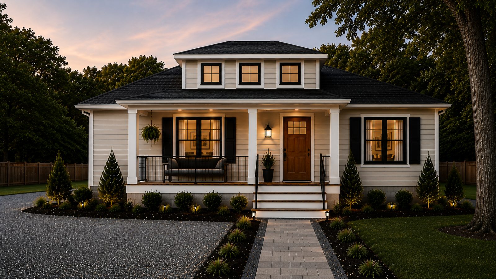 Completed Highbridge project — modern estate home